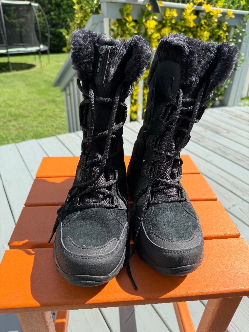Columbia Women’s Ice Maiden II Waterproof Winter Boots Black Size 8